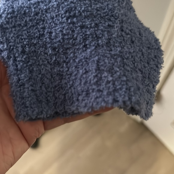 Double Zero Blue Chenille Sweater Crew Neck NWOT - Picture 5 of 7